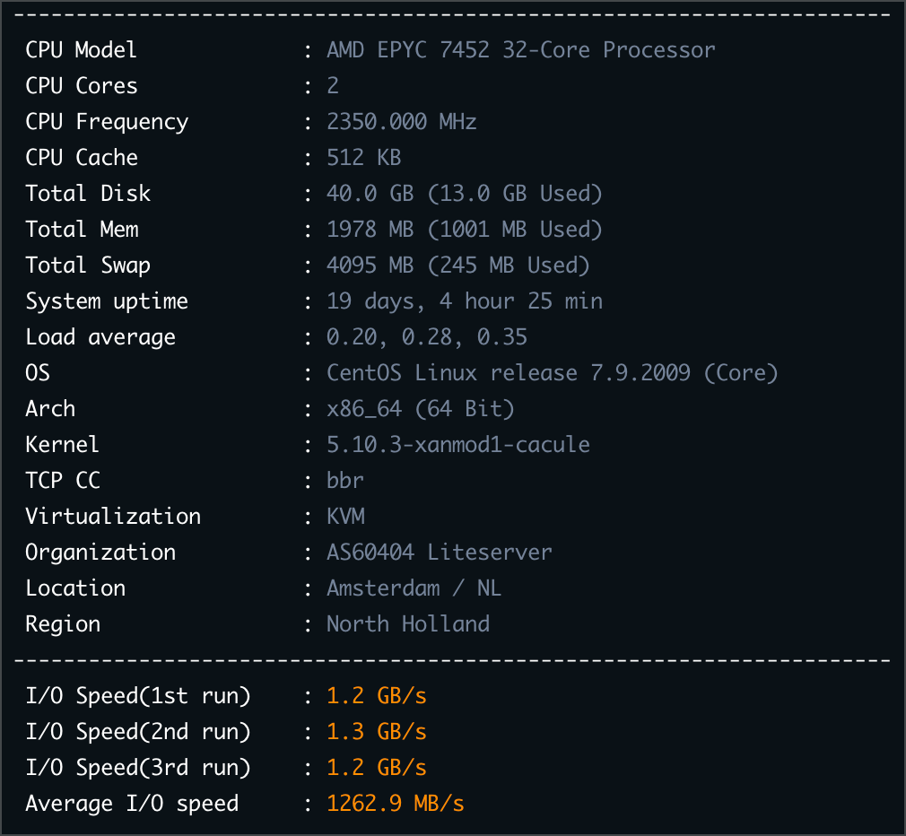 出liteserver荷兰黑五2.5欧nvme款