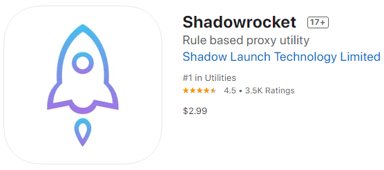 Shadowrocket 主介面示意圖