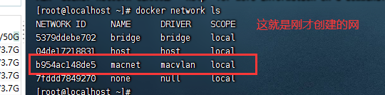 这是我们刚创建的网络macvlan