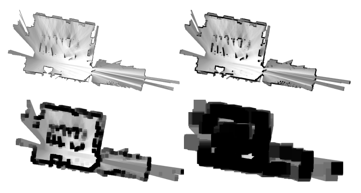 Fig. 3. Precomputed grids of size 1, 4, 16 and 64.