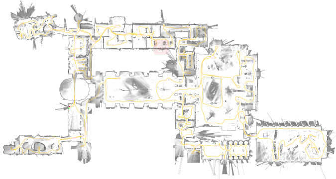 Fig. 4. Cartographer map of the 2nd floor of the Deutsches Museum.