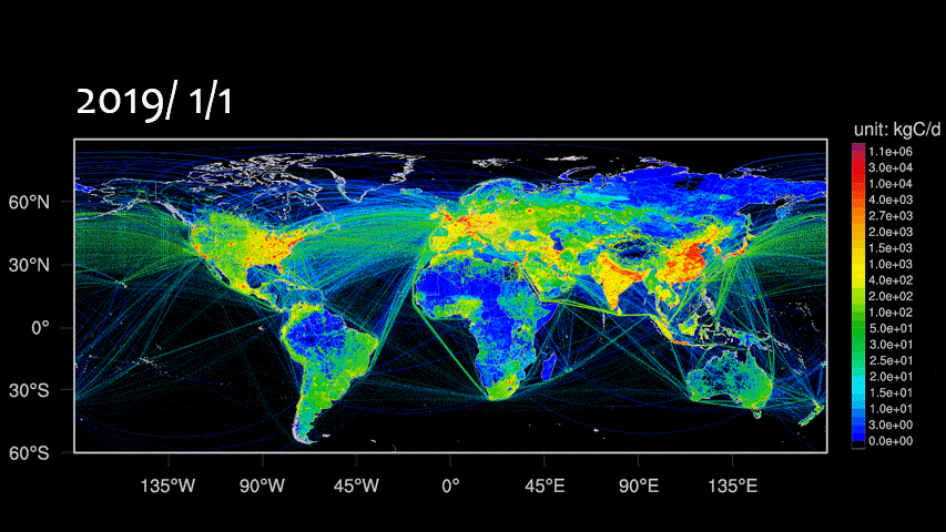 全球首个高空间分辨率近实时碳地图