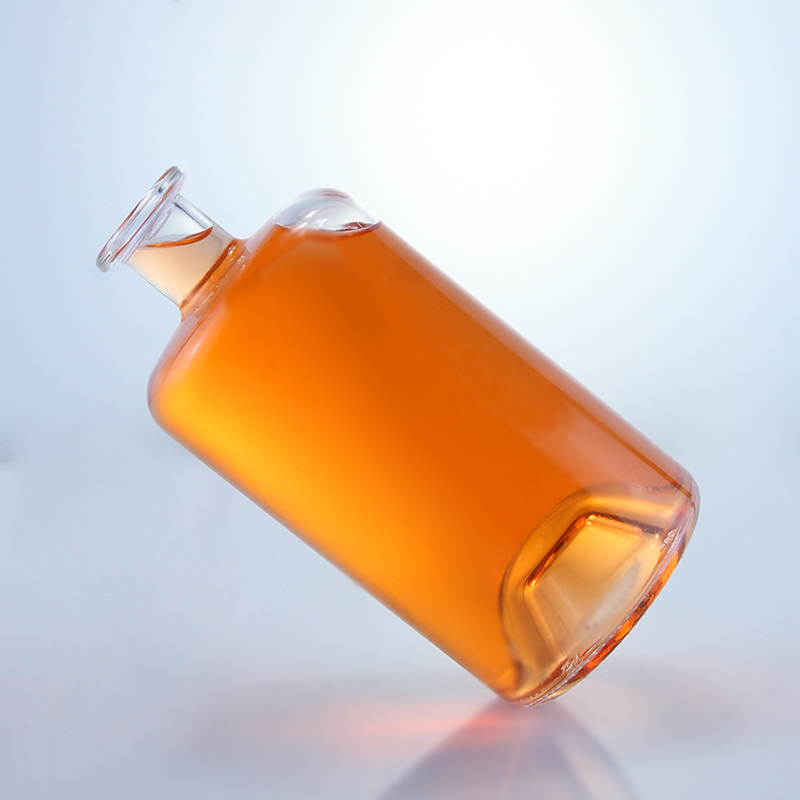 Cylindrical Stopper Glass Bottle