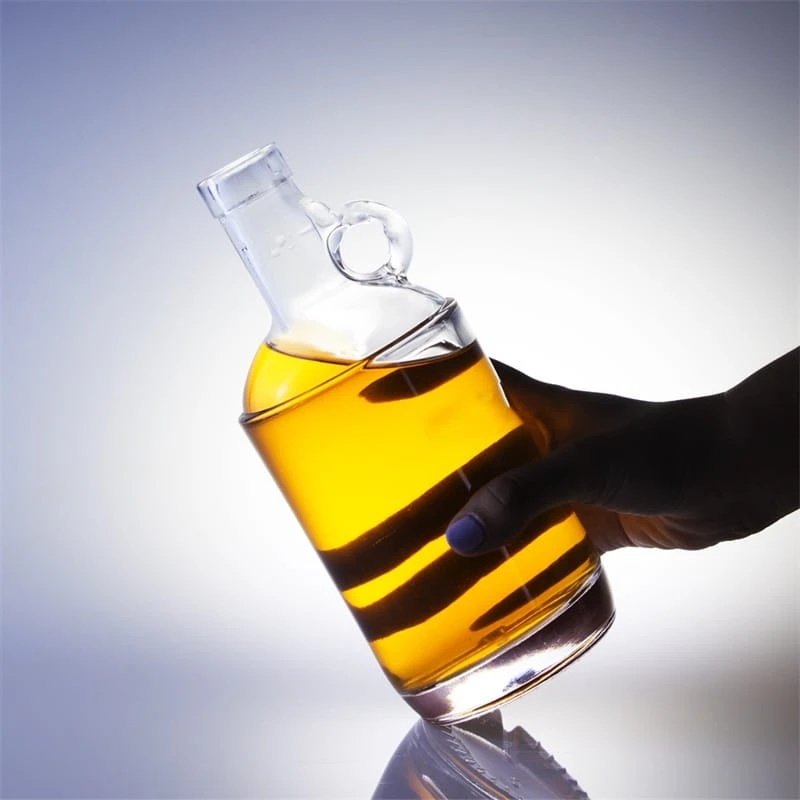 750ml 850g whisky bottle with ring