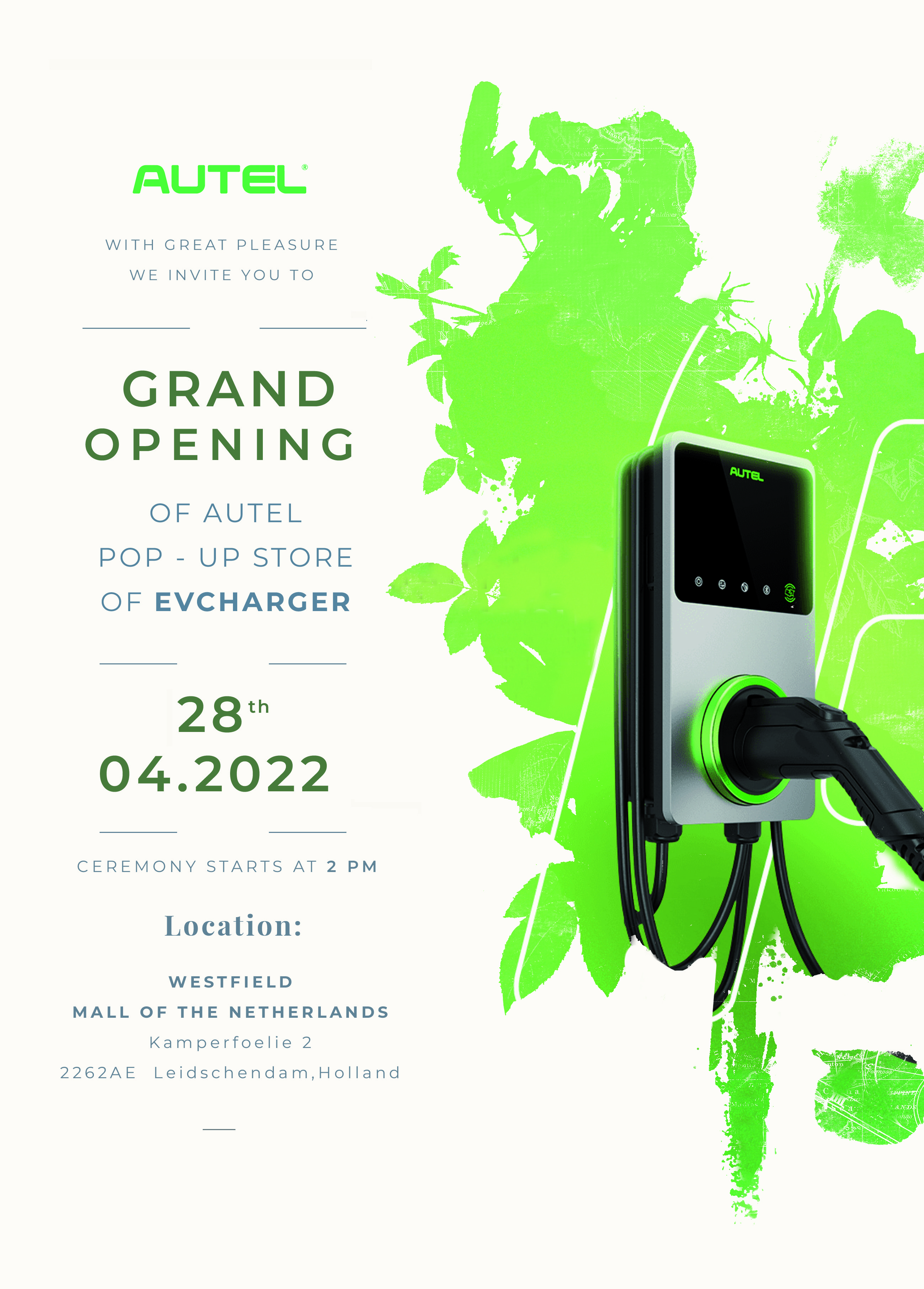 Autel EV Charger Store Opening Invitation