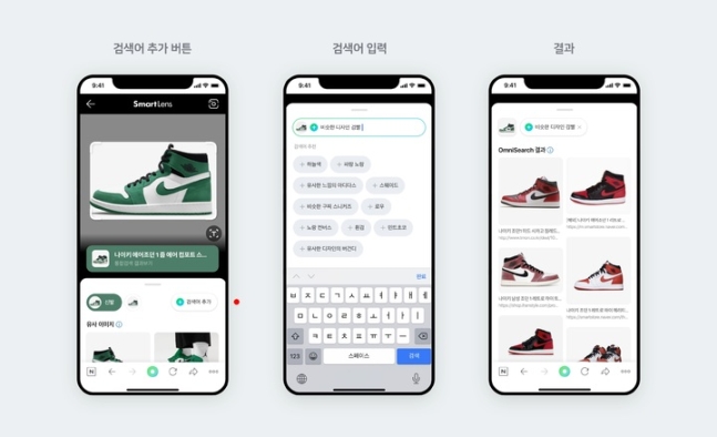 “马上找到你想要的运动鞋”…… 更强大的 Naver 图像搜索