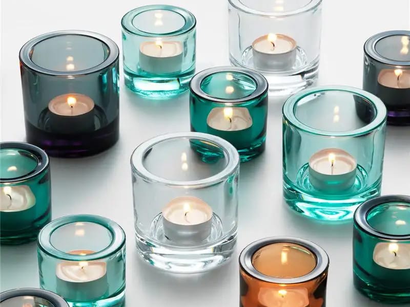 wide glass candle jars