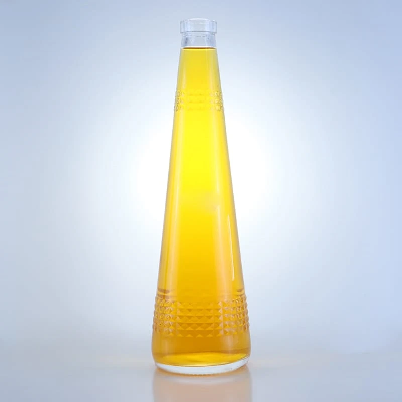 164-70cl Ribbed glass spirits bottle