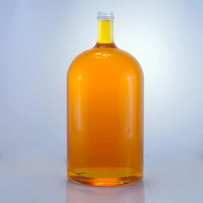 154-3L Boston round glass bottle with a screw cap