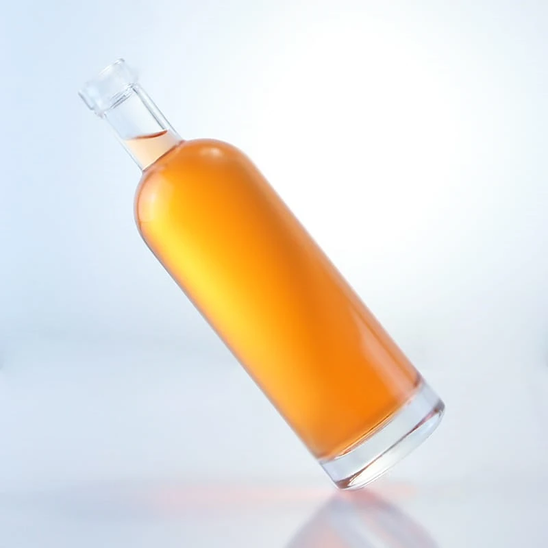 500ml 700ml 750ml cylindrical glass bottle for liquor or  Oliver oil 