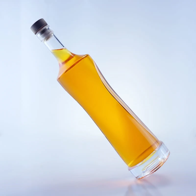 099-700ml 750ml unique design easy to handle brandy glass bottle