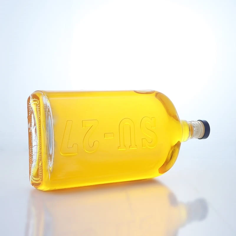 180-Embossed glass bottle with guala cap