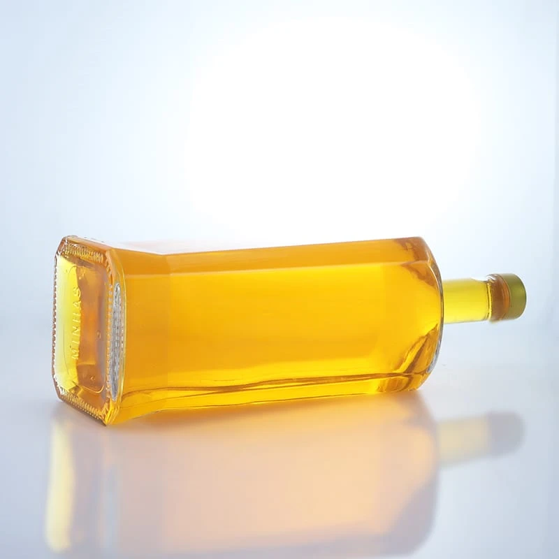 179-750ml 1750ml square vodka glass bottle