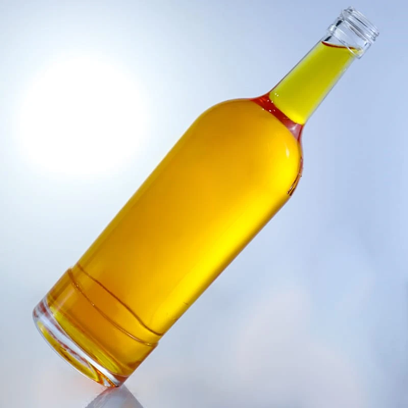 167- Top trend 750ml vodka rum glass bottle with Ropp cap
