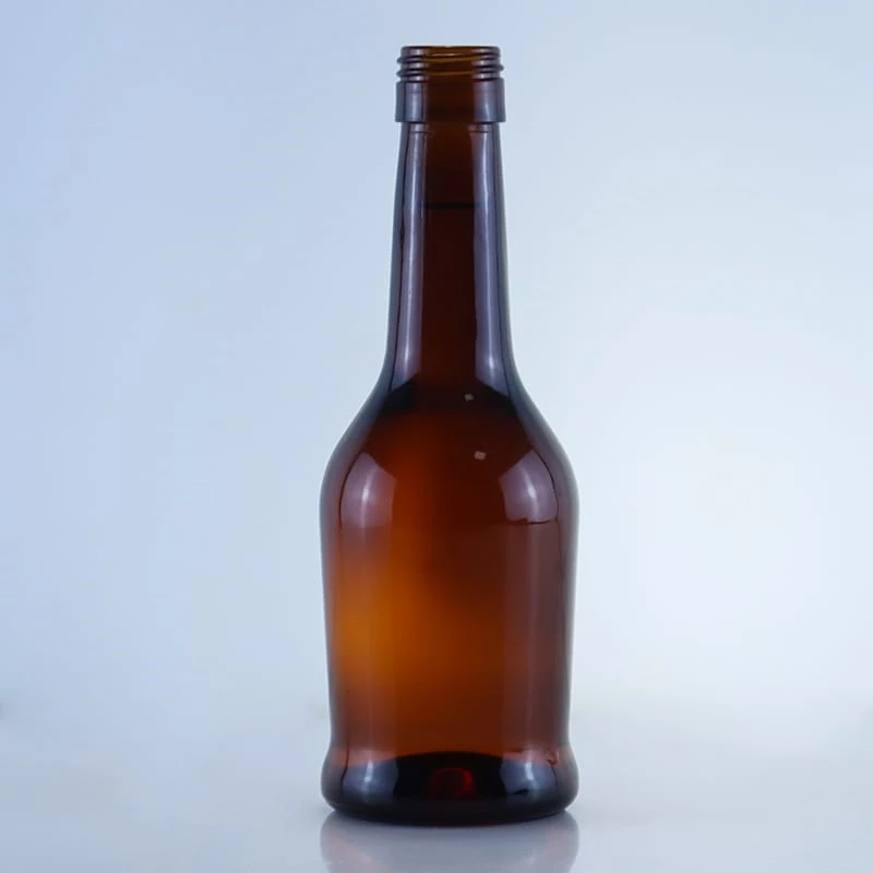 138-750ml custom made long neck amber bottle
