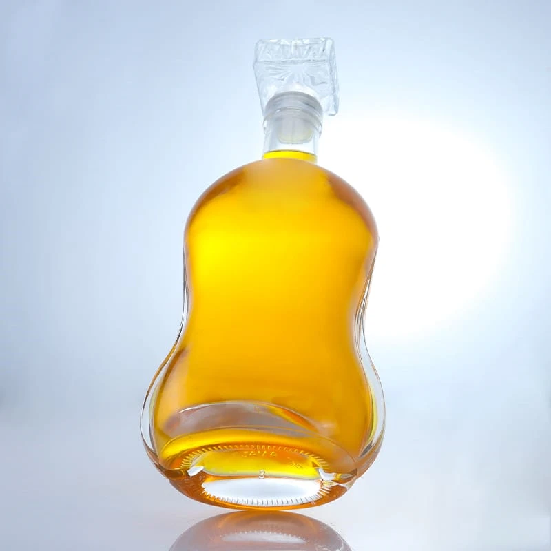 213-Unique gourd-shaped 750ml glass bottle for spirits