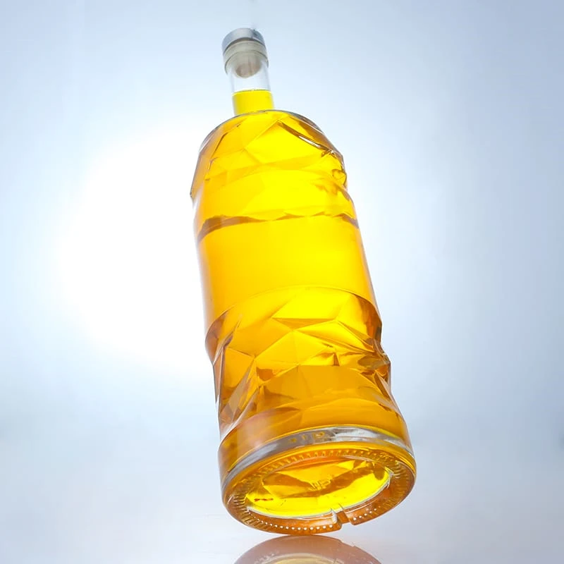 212-750ML customized unique glass bottle OEM design