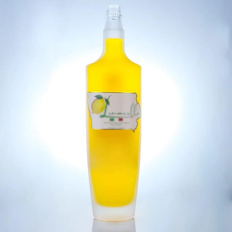 oval shape guala cap fruit vodka bottle 750ml 1L with frosting and decorations 