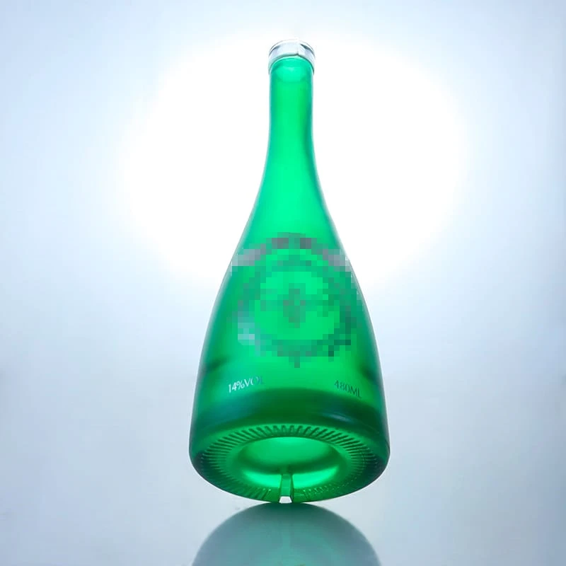 green spray cone fruit liquor bottle 500ml 700ml 750ml 