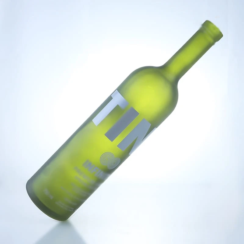 green colored 750ml wine bottle manufacture  