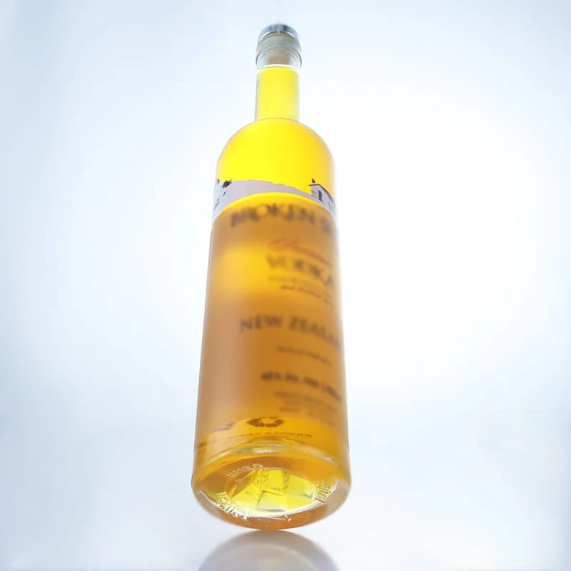 750ml hot sale grey goose vodka shape bottle with custom screen printing 