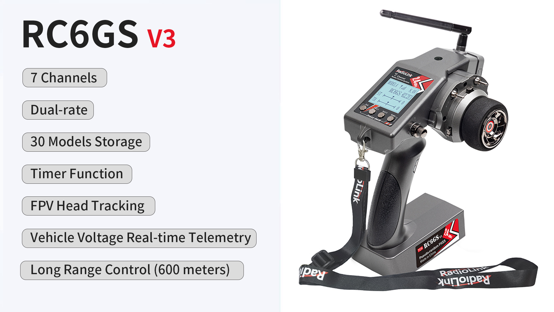 Radiolink RC6GS V3 7 Channels Transmitter New Arrival RC Groups