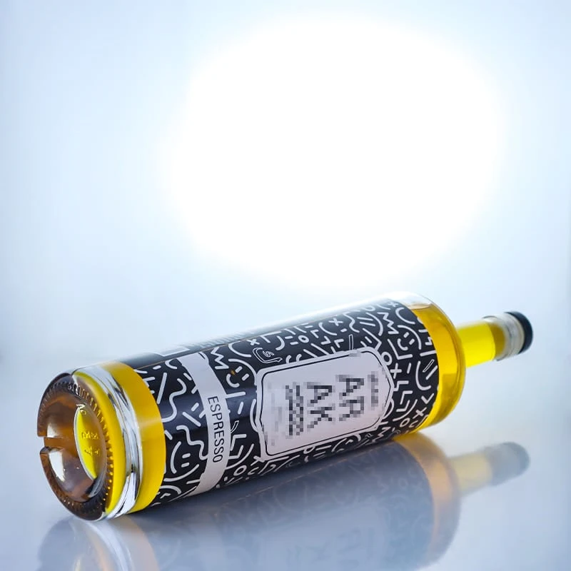 new design thick bottom custom glass bottle used for vodka and whiskey 