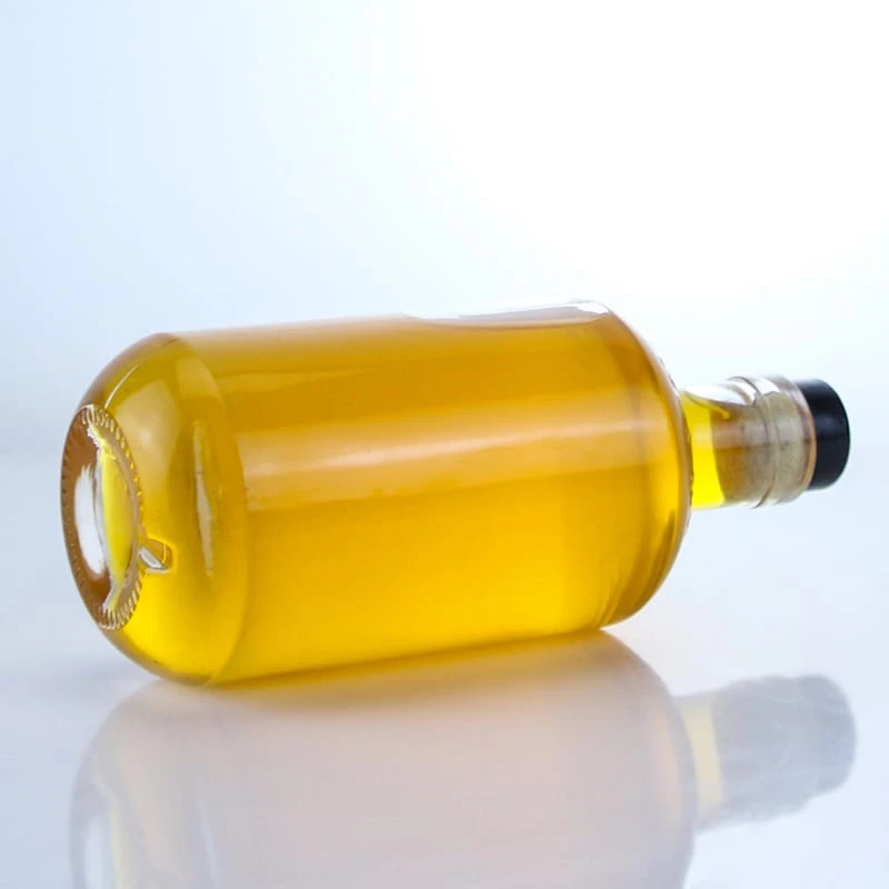 351-25cl 50cl popular style glass bottle with embossed logo