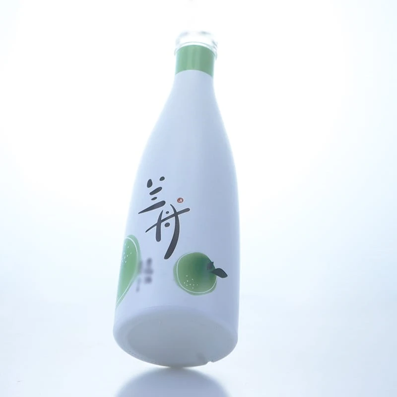 304-750ml painting white screen printing different color liquor bottle