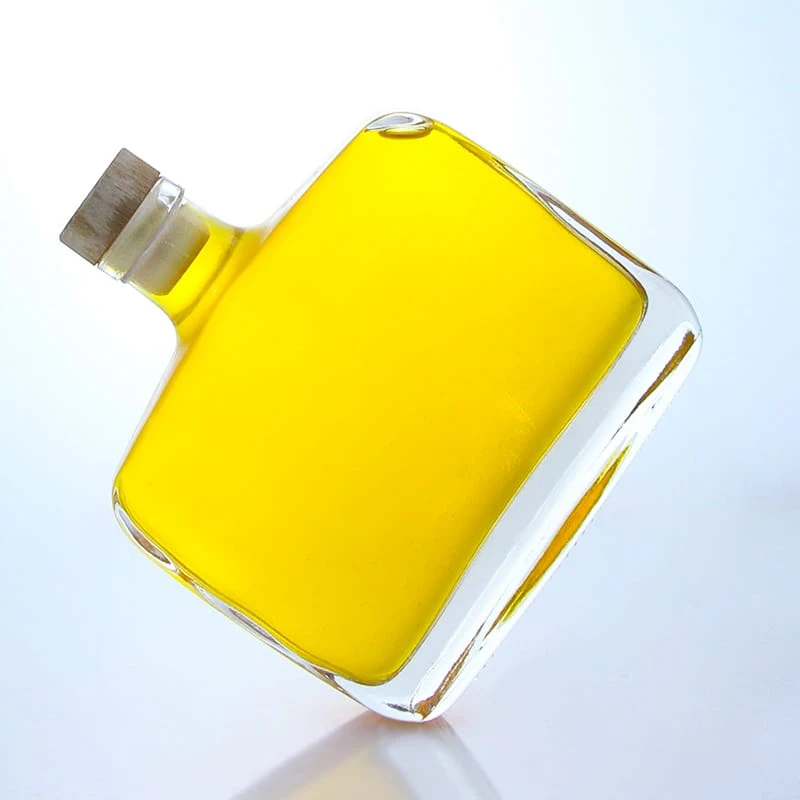 hot sale flat 250ml thick bottom glass bottle in stock