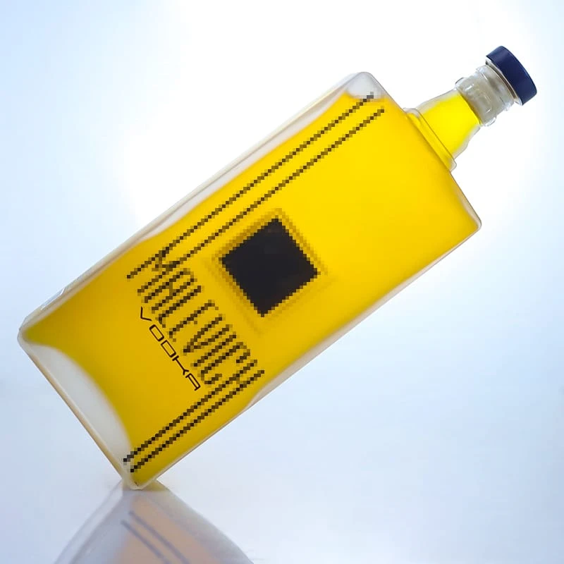 reasonable price square shape bourbon whiskey bottle 750ml 