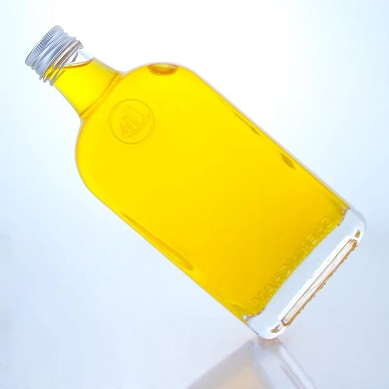 custom flat small size bulk liquor bottle 