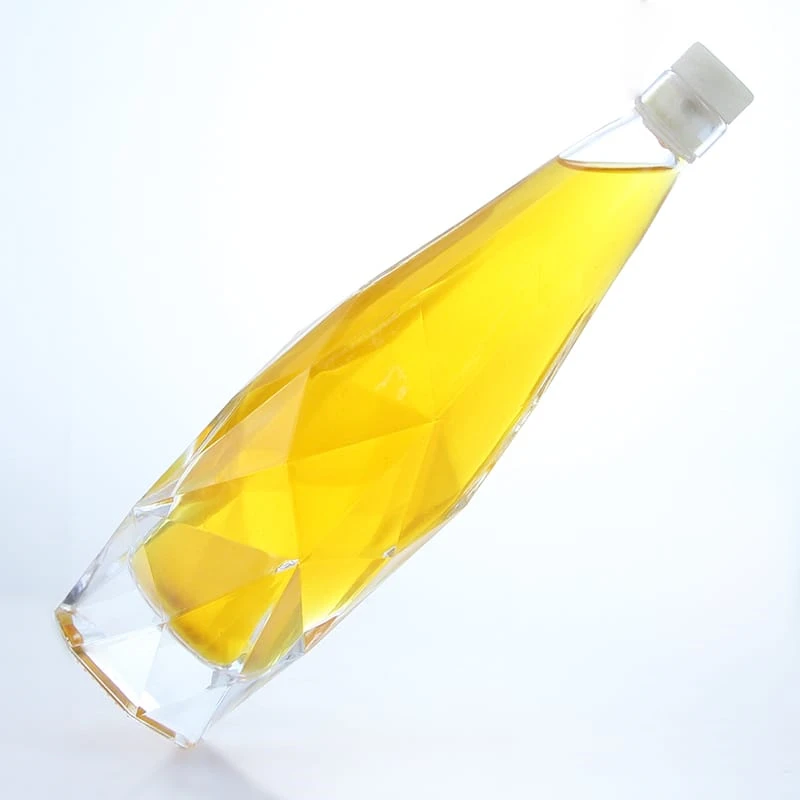 370-hot sale 200ml 375ml transparent thickness bottom beverages glass bottle