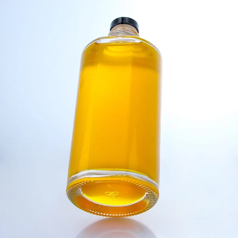 380-500ml unbreakable clear round bottle with short neck 