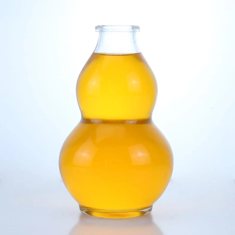 367-100ml 200ml gourd shaped glass bottle for spirits
