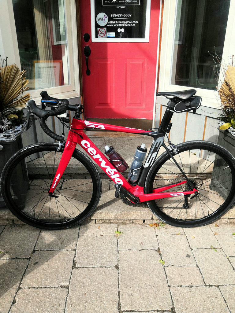 Cervelo bike with Carbonal wheels