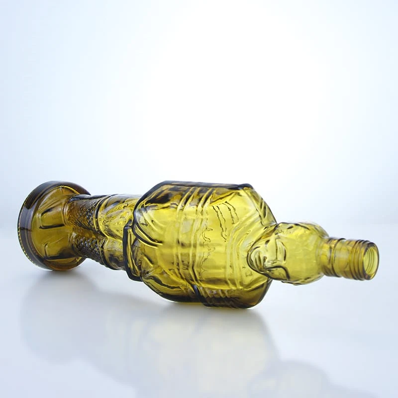 404-Spray paint terracotta shaped glass bottle