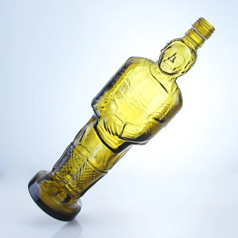 404-Spray paint terracotta shaped glass bottle