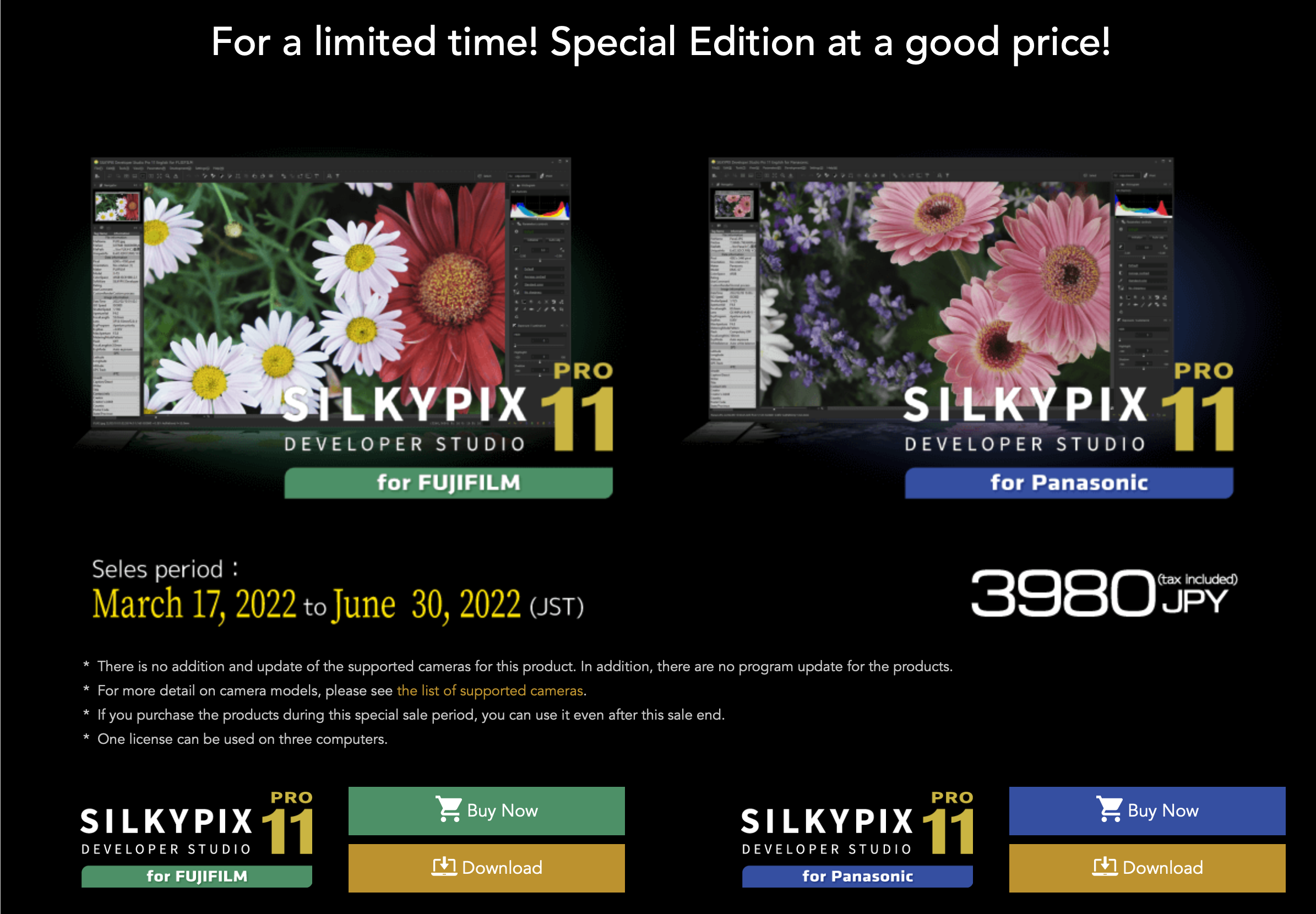 V2EX-SILKYPIX Developer Studio Pro11 for Panasonic 特价到 30 号，只要 199 人民币. - 第1张  | 牛C网(NiuL.Net)