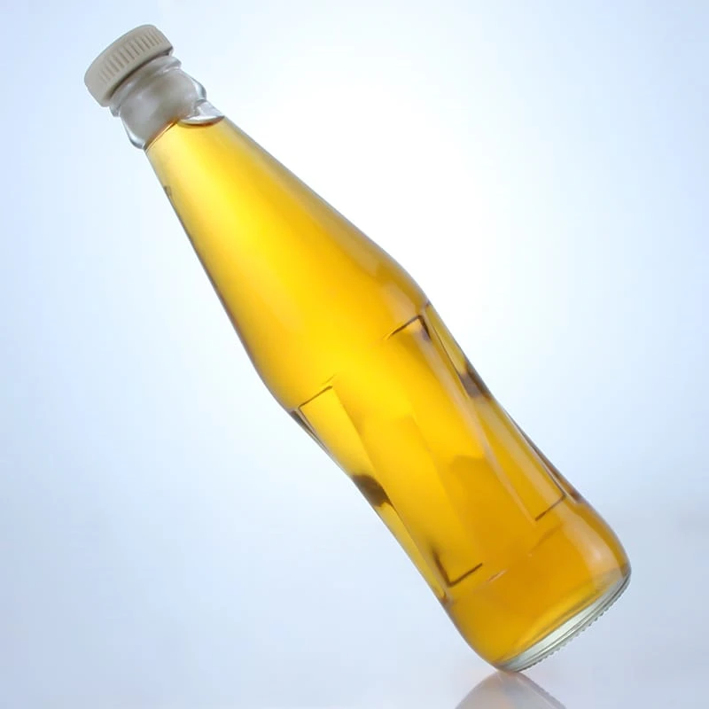 467-unique shape easy to handle water glass bottle