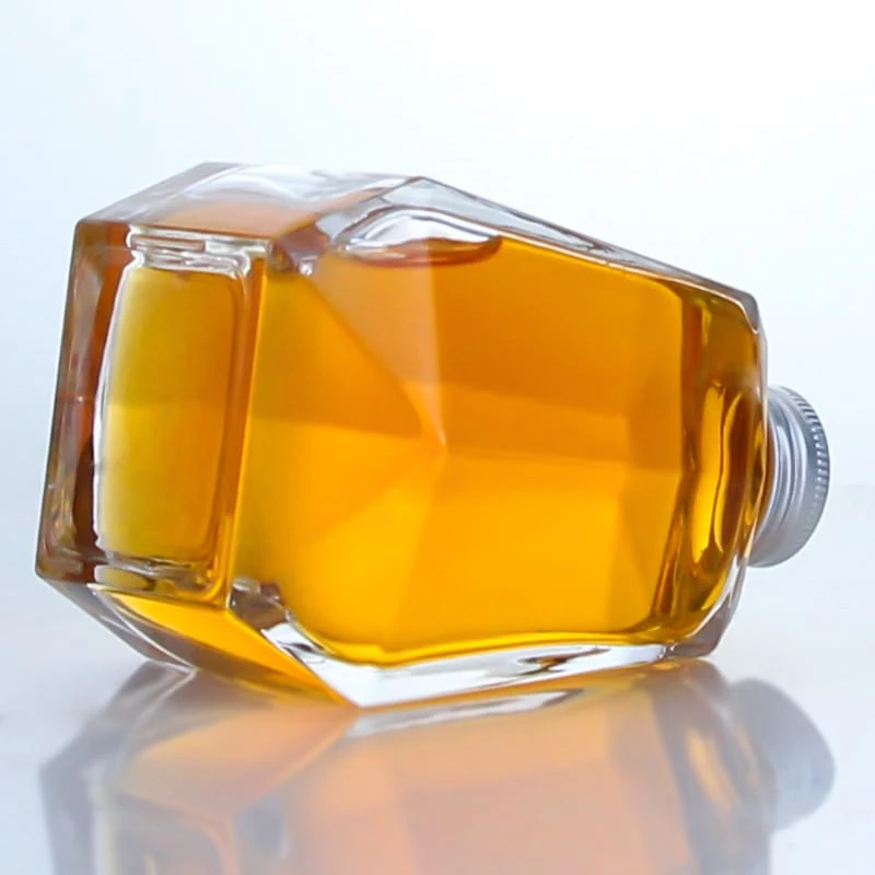 unique shape thick bottom tequila 100ml bottle