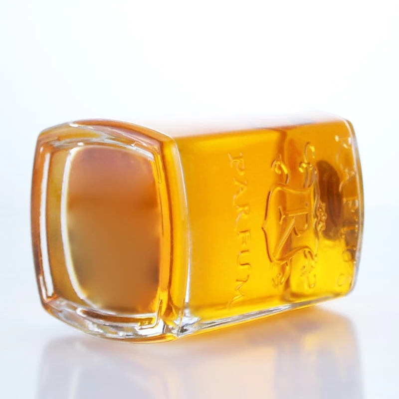 433-Customized embossed high grade glass bottle for rum