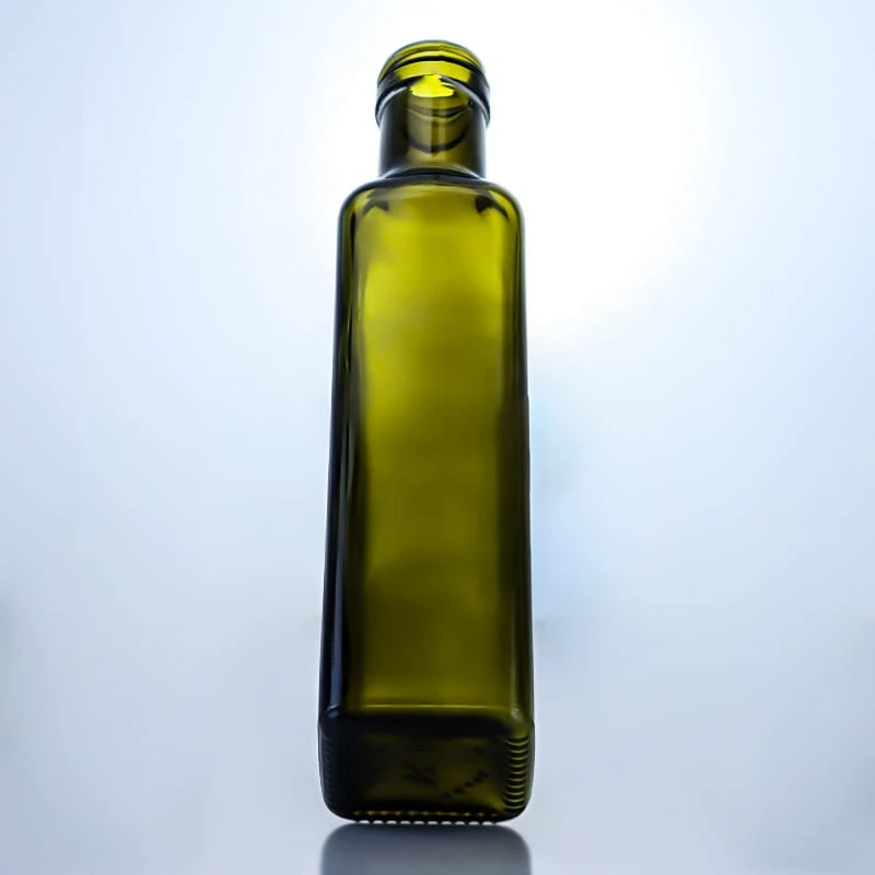 494-wholesale 500ml 700ml dark green square oil bottle