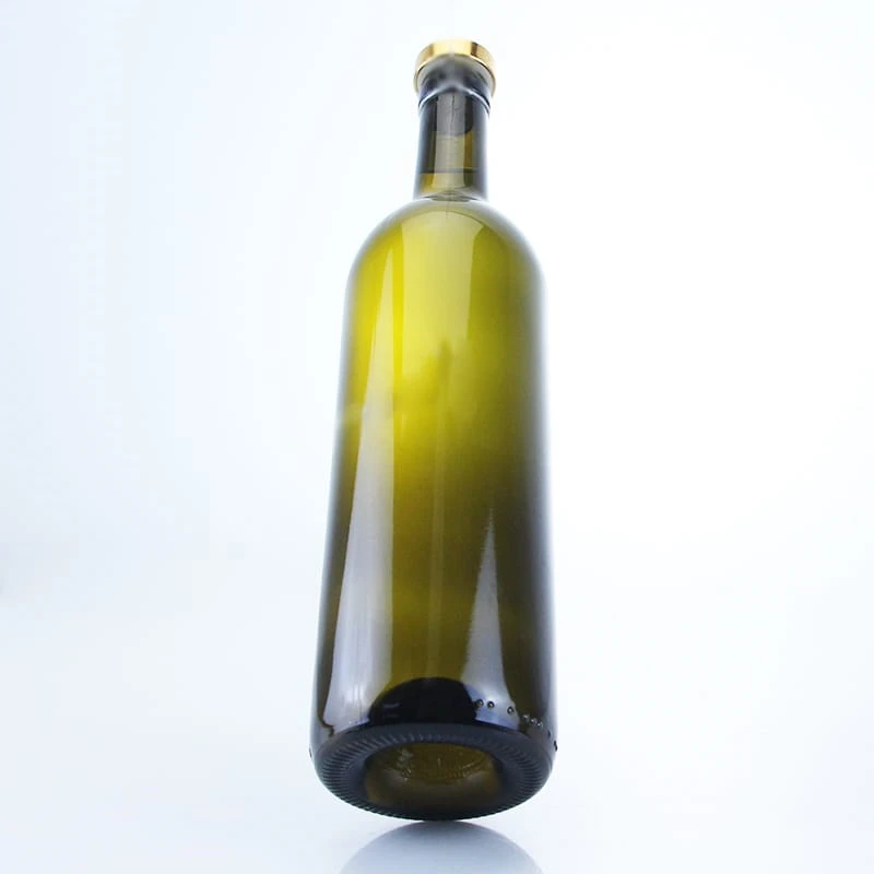 504-750ml in stock dark green concave bottom empty wine bottle
