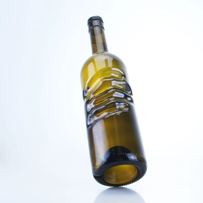  new design hand shape green wine bottle 750ml in stock