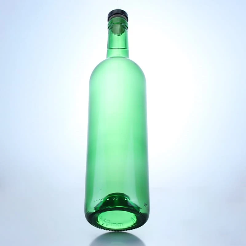 512-750ml spray glass wine bottles with a raised bottom