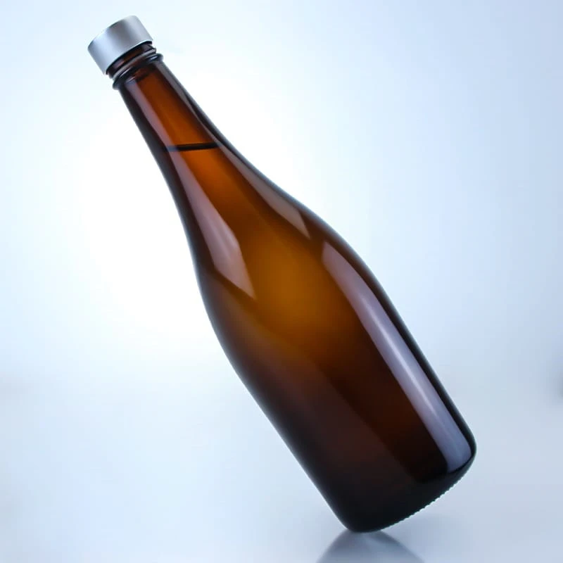 good price amber flint bottle from China factory 