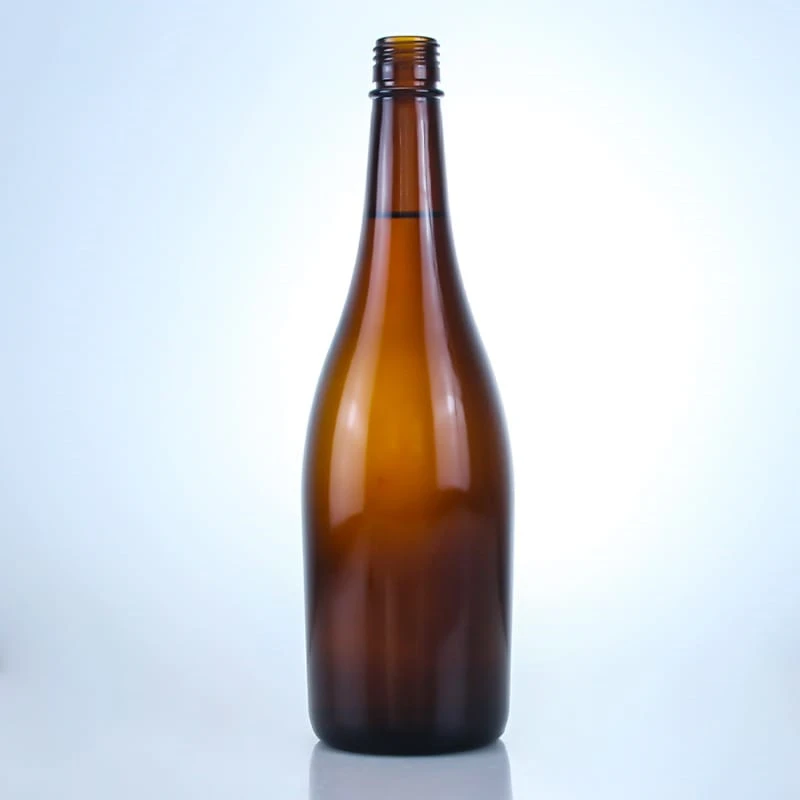 good price amber flint bottle from China factory 