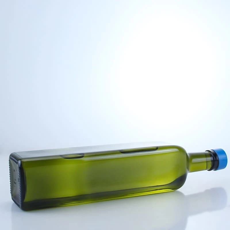 511-Classic 500ml square olive oil glass bottle with a screw finish