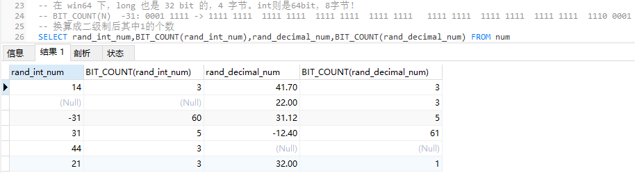 MySQL函数学习(四)-----聚合函数